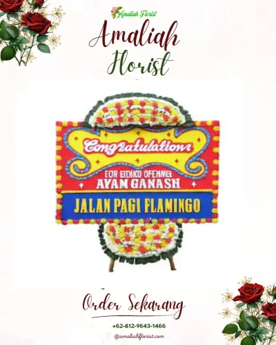 Bunga Papan Congratulation di Mesjid
